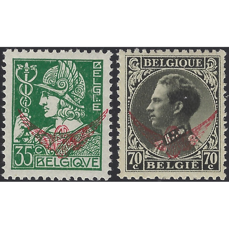 Belgique timbres de service N°17 et 19 neufs**.