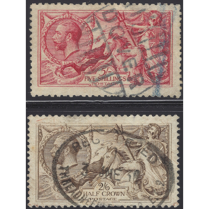 Grande Bretagne timbres N°153-154 oblitérés.