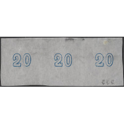Grèce Mercure timbre N°21 bande de 3 oblitéré.