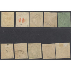 Grèce Mercure lot de 10 timbres entre N°40-49 neufs et oblitérés.