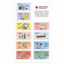 Timbres autoadhésifs de France N°2694-2703, Croix-Rouge.