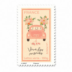 Timbre autoadhésif de France N°2704 - Vive les mariés.
