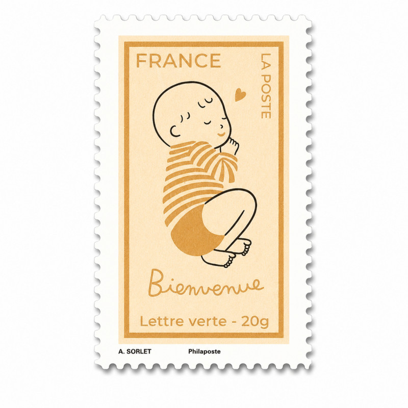 Timbre autoadhésif de France N°2705 - Naissance.