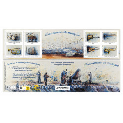 Timbres autoadhésifs de France N°2730-2737, Instruments de musique.