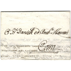 Italie avis de transport de marchandise de Milan pour Côme 8 août 1746.
