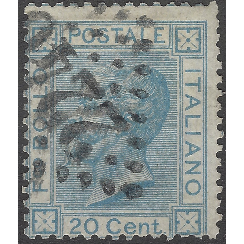 Italie Royaume timbre N°23 oblitéré losange GC 2240 Marseille, R.
