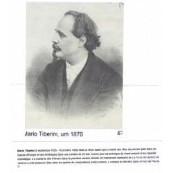 Italie timbre N°22b variété oblitéré sur pli de Milano adressé à Ténor Mario Tiberini.