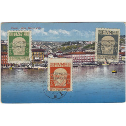 Italie Fiume lot de timbres émis 1920-1923 neufs et oblitérés.