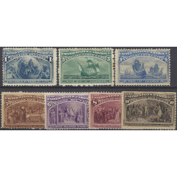 Etats-Unis Découverte de l'Amérique timbres N°81-88 neuf*.