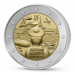 2 euros commémorative France 2026 - Marine Nationale.