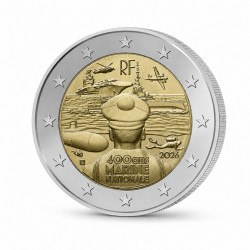 2 euros commémorative coincard BU France 2026 - Marine Nationale.