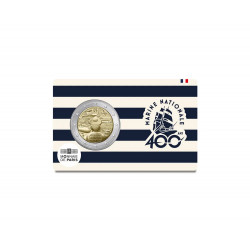 2 euros commémorative coincard BU France 2026 - Marine Nationale.