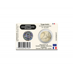 2 euros commémorative coincard BU France 2026 - Marine Nationale.
