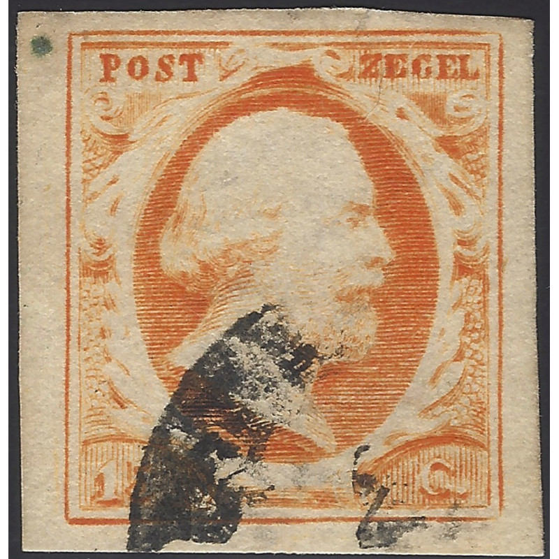 Pays Bas Guillaume III timbre N°3 bdf oblitéré càd.