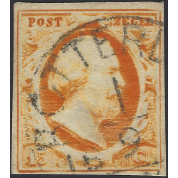Pays Bas Guillaume III timbre N°3 oblitéré càd.