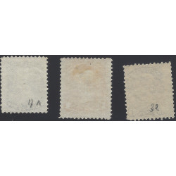 Canada lot de 3 timbres classiques neufs émis entre 1868-1893.