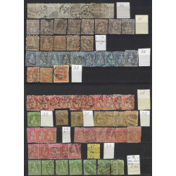 Suisse Helvetia assise lot de timbres émis entre 1862-1881 neufs et oblitérés.