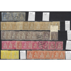 Suisse Helvetia assise lot de timbres émis entre 1862-1881 neufs et oblitérés.