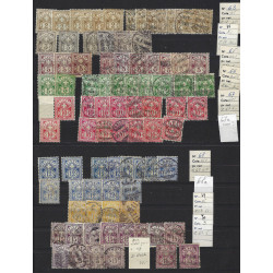 Suisse Helvetia lot de timbres émis entre 1882-1899 neufs et oblitérés.