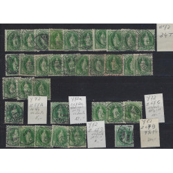 Suisse stock de timbres émis entre 1882-1899 neufs et oblitérés.