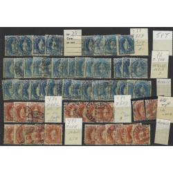 Suisse stock de timbres émis entre 1882-1899 neufs et oblitérés.