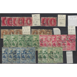 Suisse stock de timbres émis entre 1882-1899 neufs et oblitérés.