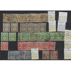 Suisse stock de timbres émis entre 1905-1910 neufs et oblitérés.