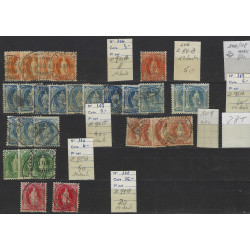 Suisse stock de timbres émis entre 1905-1910 neufs et oblitérés.