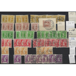 Suisse stock de timbres émis entre 1905-1910 neufs et oblitérés.