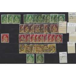 Suisse stock de timbres émis entre 1905-1910 neufs et oblitérés.