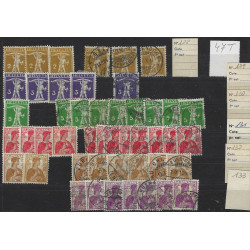 Suisse stock de timbres émis entre 1905-1910 neufs et oblitérés.