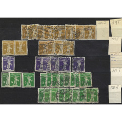 Suisse stock de timbres émis entre 1905-1910 neufs et oblitérés.