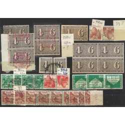 Suisse stock de timbres émis entre 1918-1948 neufs et oblitérés.