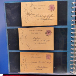 Lot de marques postales Alsace - Lorraine 1871-1959 en un album.