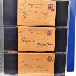 Lot de marques postales Alsace - Lorraine 1871-1959 en un album.