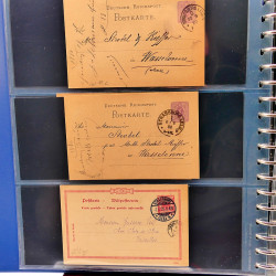 Lot de marques postales Alsace - Lorraine 1871-1959 en un album.