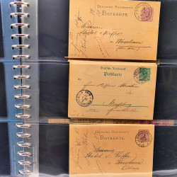 Lot de marques postales Alsace - Lorraine 1871-1959 en un album.
