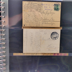 Lot de marques postales Alsace - Lorraine 1871-1959 en un album.