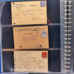 Lot de marques postales Alsace - Lorraine 1871-1959 en un album.