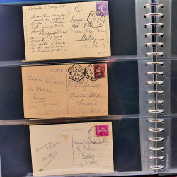 Lot de marques postales Alsace - Lorraine 1871-1959 en un album.