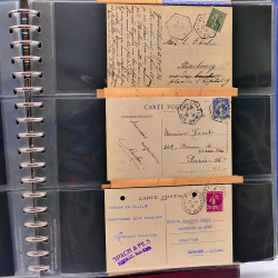 Lot de marques postales Alsace - Lorraine 1871-1959 en un album.