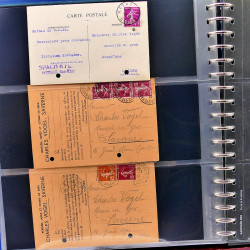 Lot de marques postales Alsace - Lorraine 1871-1959 en un album.