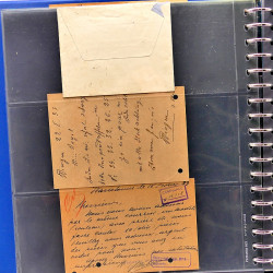 Lot de marques postales Alsace - Lorraine 1871-1959 en un album.