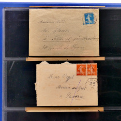 Lot de marques postales Alsace - Lorraine 1871-1959 en un album.