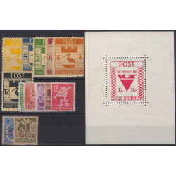 Lot de timbres poste locale allemande Storkow neufs**.