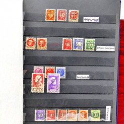 Lot de timbres faux de Libération et guerre pour étude, experts.