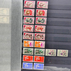 Lot de timbres de France neufs 1940-2000 en un album.
