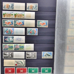 Lot de timbres de France neufs 1940-2000 en un album.