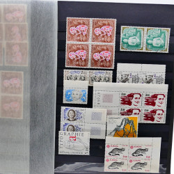 Lot de timbres de France neufs 1940-2000 en un album.