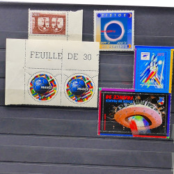 Lot de timbres de France neufs 1940-2000 en un album.